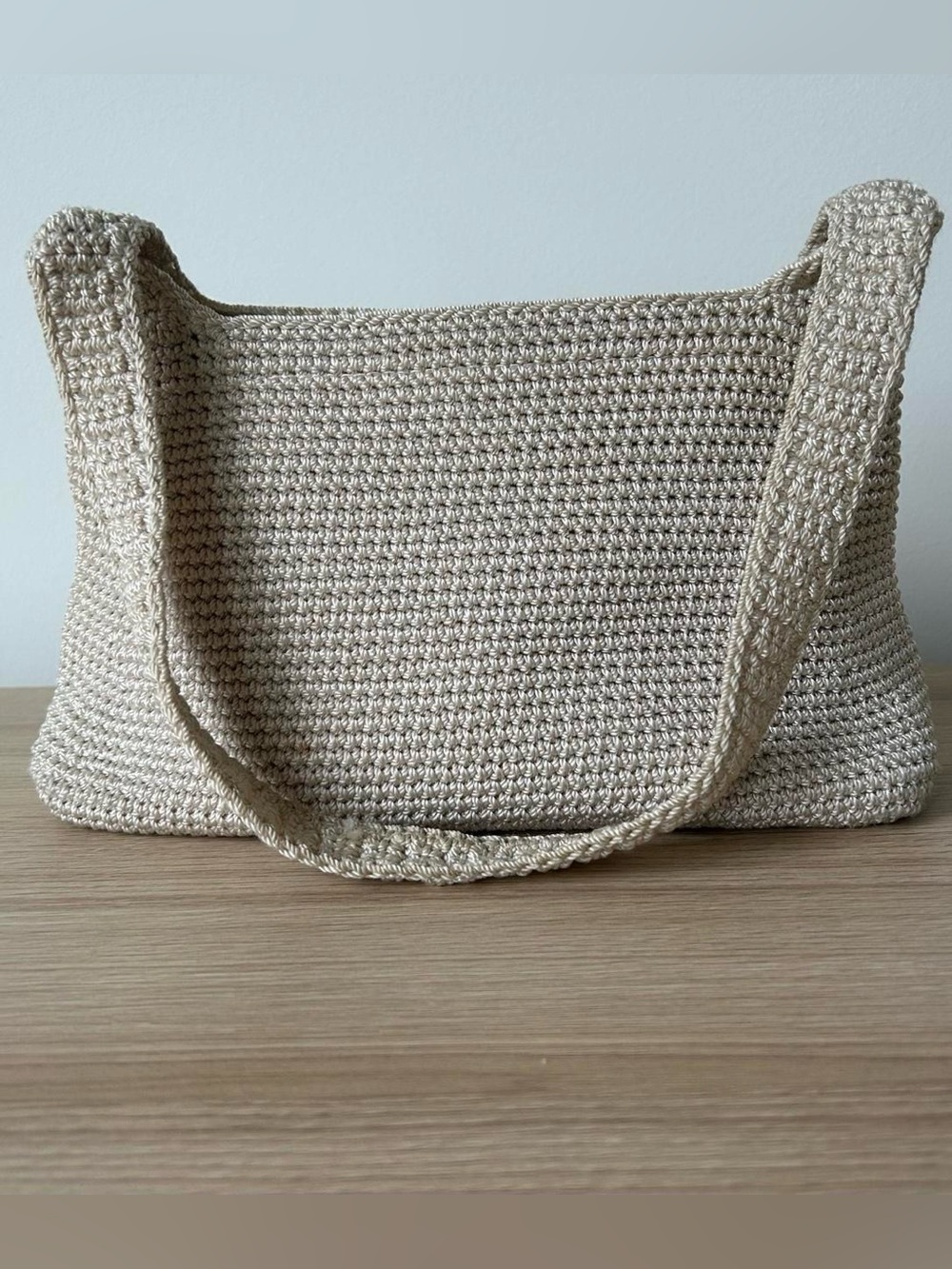 The Sak cream crochet shoulder bag